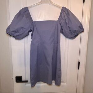 Women’s Speechless Dusty Blue Puff Sleeve Mini Dress Size Medium